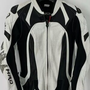 Held Black White Ayana II Leather & Blend Motorcycle One Piece woman S 36